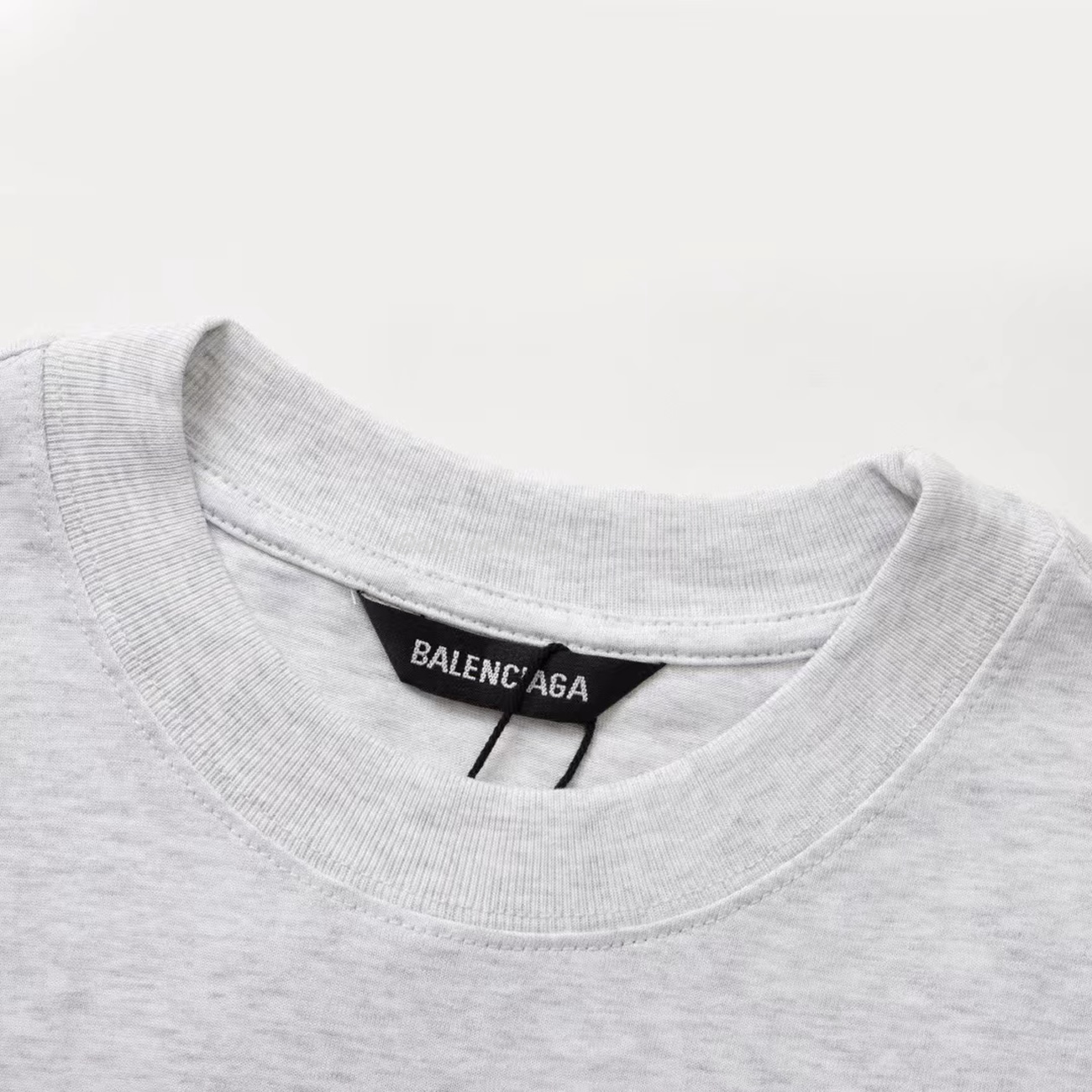 Balenciaga Logo T Shirt Grey (6) - newkick.vip